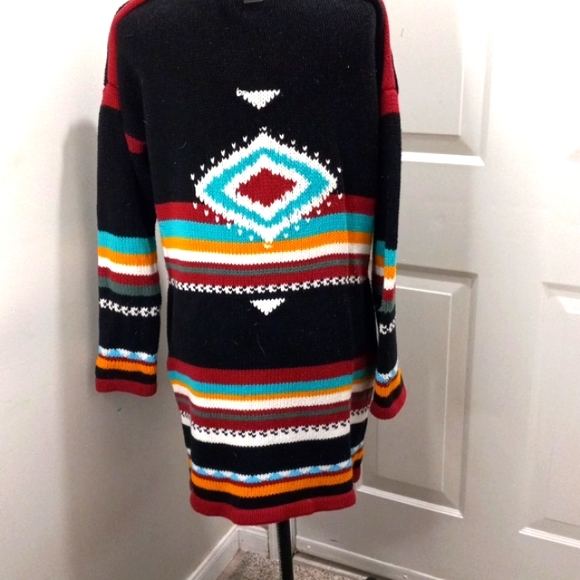 Billabong Southwestern long Sweater Size XS/S - Picture 6 of 9